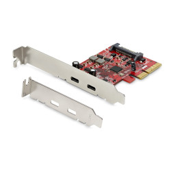 Startech Carte PCI Express USB 3.1 à 2 ports USB-C - Jusqu'à 10 Gbps - adaptateur USB - PCIe 3.0 x4 - USB-C 3.1 Gen 2 x 2