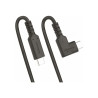 StarTech Câble USB-C Robuste Angle Droit de 50cm, USB 3.2 Gen 2, 4K60 - Câble USB de type-C - USB-C pour USB-C - 50 cm