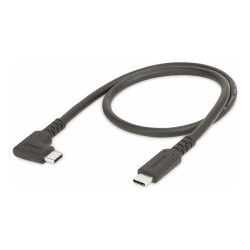 StarTech Câble USB-C Robuste Angle Droit de 50cm, USB 3.2 Gen 2, 4K60 - Câble USB de type-C - USB-C pour USB-C - 50 cm