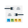 StarTech Câble USB-C Robuste Angle Droit de 50cm, USB 3.2 Gen 2, 4K60 - Câble USB de type-C - USB-C pour USB-C - 50 cm