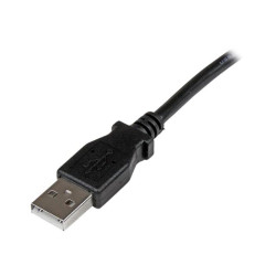 StarTech.com Câble USB 2.0 Type A vers USB Type B Coudé à Gauche Mâle / Mâle - Adaptateur pour imprimante 1 m Noir - câble US...