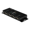 StarTech.com Hub adaptateur USB vers série DB9 RS232 4 ports – Montage sur rail DIN industriel et mural - adaptateur série -...