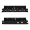StarTech.com Hub adaptateur USB vers série DB9 RS232 4 ports – Montage sur rail DIN industriel et mural - adaptateur série -...