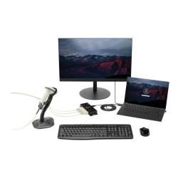 StarTech.com Hub adaptateur USB vers série DB9 RS232 4 ports – Montage sur rail DIN industriel et mural - adaptateur série -...