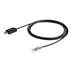 StarTech.com Câble console Cisco USB vers RJ45 de 1,8 m - Cordon rollover compatible Windows, Mac et Linux - 460 Kbps - M/M (...