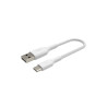 Belkin Câble tressé USBA USBC 0,15m blan
