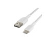 Belkin Câble tressé USBA USBC 0,15m blan