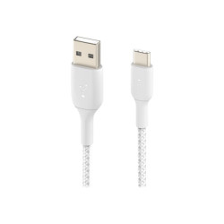 Belkin Câble tressé USBA USBC 0,15m blan