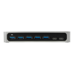 Startech Hub USB-C à 7 ports avec alimentation externe - Concentrateur USB Type-C vers 5x USB A et 2x USB-C - USB 3.0 - conce...
