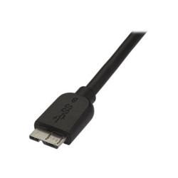 StarTech.com Câble Micro USB 3.0 slim de 3m - Cordon USB A vers Micro B - Câble USB de charge / synchronisation - M/M - Noir...