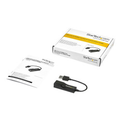 StarTech.com Adaptateur réseau USB 2.0 vers Ethernet - 10/100 Mb/s - Convertisseur / Dongle USB vers RJ45 - Mâle / Femelle -...