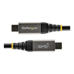 StarTech Câble USB C 10Gbps 50cm - Certifié USB-IF - Câble USB 3.1/3.2 Gen 1 Type-C - 100W (5A) Power Delivery, DP Alt Mode -...