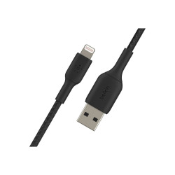 BELKIN Cable USB vers Lightning tréssé en 1 m Noir