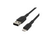 BELKIN Cable USB vers Lightning tréssé en 1 m Noir