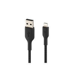 BELKIN Cable USB vers Lightning tréssé en 1 m Noir