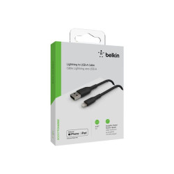 BELKIN Cable USB vers Lightning tréssé en 1 m Noir