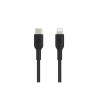 BELKIN Cable USB-C vers Lightning Tréssé 1m Noir