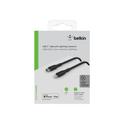 BELKIN Cable USB-C vers Lightning Tréssé 1m Noir