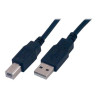 MCL - Câble USB 2.0 type A / B mâle - 2m Noir