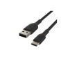 Belkin Câble tressé USB-A USB-C 2m noir