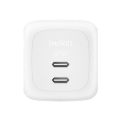 Belkin Chargeur USB-C 65W 2 ports avec cable de 2m pour PC et ordinateur portable