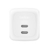 Belkin Chargeur USB-C 65W 2 ports avec cable de 2m pour PC et ordinateur portable