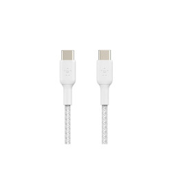 Belkin Câble tressé USB-C USB-C 1m blanc