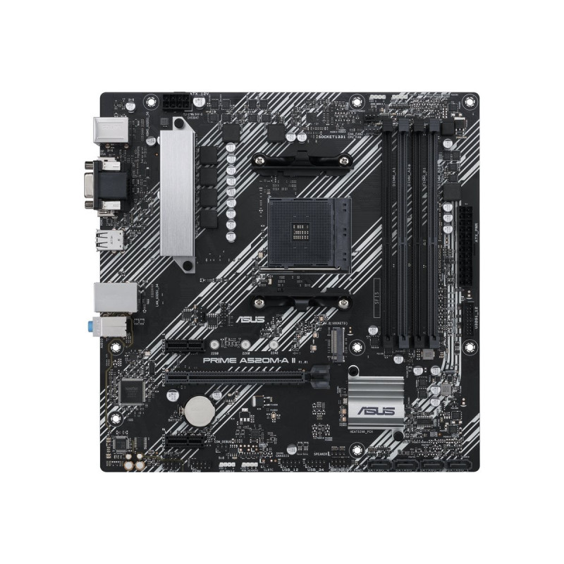 ASUS PRIME A520M-A II/CSM - carte-mère - micro ATX - Socket AM4 - AMD A520
