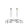 Belkin Cable USB-C vers USB-C Renforcé Tréssé 2m Blanc