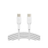 Belkin Cable USB-C vers USB-C Renforcé Tréssé 2m Blanc
