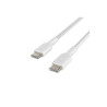 Belkin Cable USB-C vers USB-C Renforcé Tréssé 2m Blanc
