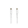 Belkin Cable USB-C vers USB-C Renforcé Tréssé 2m Blanc