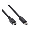 DLH - Câble USB de type-C - USB-C pour mini USB type B - 1 m