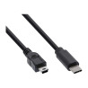 DLH - Câble USB de type-C - USB-C pour mini USB type B - 1 m