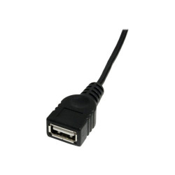 StarTech.com Câble Mini USB 2.0 de 30cm - Cordon USB A vers Mini B - Femelle / Mâle - Noir - câble USB - USB pour mini USB ty...