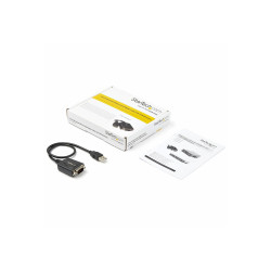 StarTech.com Câble adaptateur de 30 cm USB vers série DB9 RS232 - Mémorisation de port COM - 1x DB-9 mâle - 1x USB A mâle - a...