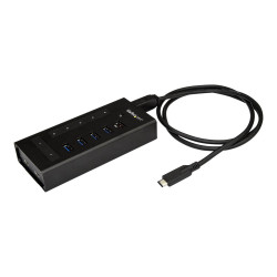 Startech Hub USB-C à 7 ports en métal - Concentrateur USB Type-C vers 5x USB A et 2x USB-C - USB 3.0 - Montable (HB30C5A2CST)...