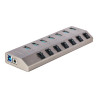 StarTech.com Hub USB-C Auto-Alimenté 7 Ports, USB-C vers USB-A, BC 1.2 - concentrateur (hub) - 7 ports