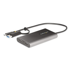 Startech Adaptateur USB-C vers Double HDMI - 4K 60Hz - 100W PD - adaptateur vidéo - HDMI / USB - Conformité TAA - 30 cm