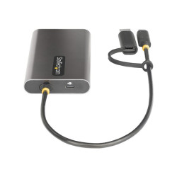 Startech Adaptateur USB-C vers Double HDMI - 4K 60Hz - 100W PD - adaptateur vidéo - HDMI / USB - Conformité TAA - 30 cm