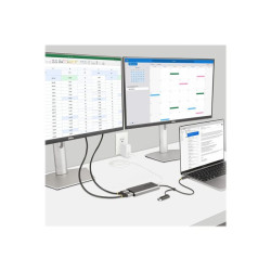 Startech Adaptateur USB-C vers Double HDMI - 4K 60Hz - 100W PD - adaptateur vidéo - HDMI / USB - Conformité TAA - 30 cm