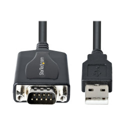 Startech Câble USB vers RS232 de 1m - Câble Convertisseur USB vers RS232 DB9 Mâle avec Rétention Port COM - Adaptateur USB ve...
