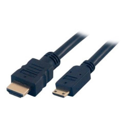 MCL - Câble HDMI haute vitesse 3D + Ethernet type A / C (mini) mâle - 2m