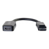 C2G 8in DisplayPort to HDMI Adapter - DP to HDMI Adapter - 1080p - Black - M/F - adaptateur vidéo - DisplayPort / HDMI - 20.3 cm