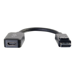 C2G 8in DisplayPort to HDMI Adapter - DP to HDMI Adapter - 1080p - Black - M/F - adaptateur vidéo - DisplayPort / HDMI - 20.3 cm