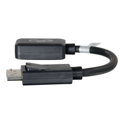 C2G 8in DisplayPort to HDMI Adapter - DP to HDMI Adapter - 1080p - Black - M/F - adaptateur vidéo - DisplayPort / HDMI - 20.3 cm