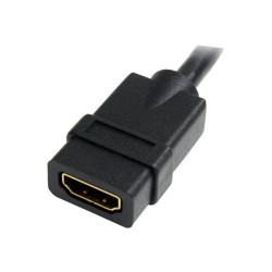 Startech Cable de protection pour port HDMI Ultra HD 4k x 2k - M/F (HDMIEXTAA6IN) - câble de rallonge HDMI - 15.2 cm