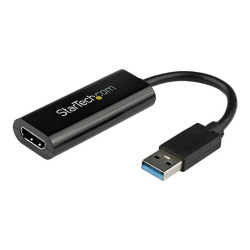 Startech Adaptateur USB vers HDMI - Carte graphique externe - USB 3.0 - Slim - 1080p - Adaptateur multi-écrans - câble adapta...
