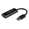 Startech Adaptateur USB vers HDMI - Carte graphique externe - USB 3.0 - Slim - 1080p - Adaptateur multi-écrans - câble adapta...