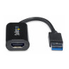Startech Adaptateur USB vers HDMI - Carte graphique externe - USB 3.0 - Slim - 1080p - Adaptateur multi-écrans - câble adapta...